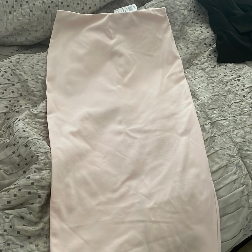 Light pink pencil skirt. New